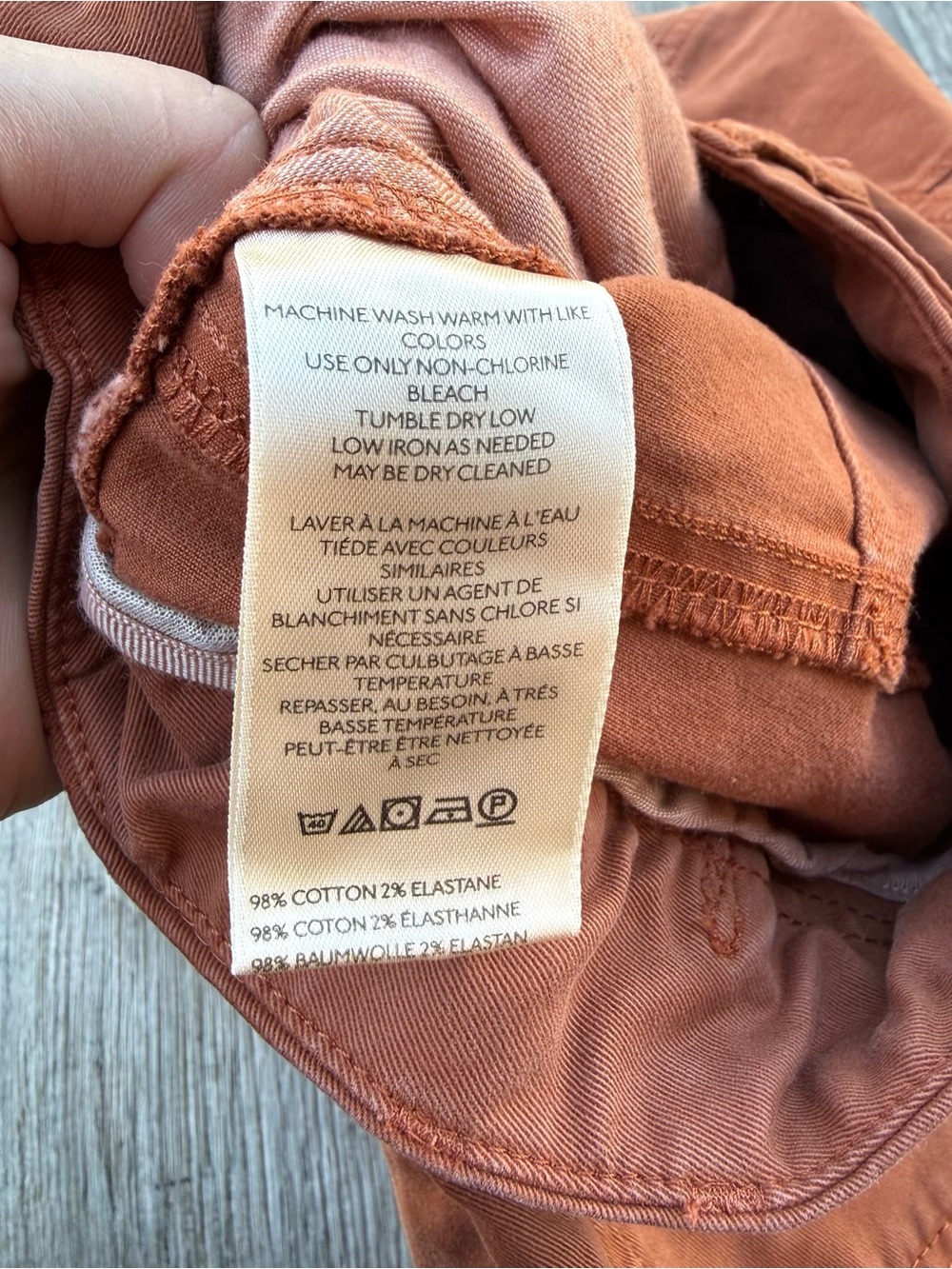 Anthropologie Rust-Brown Cargo Bermuda Shorts - Picture 10 of 11